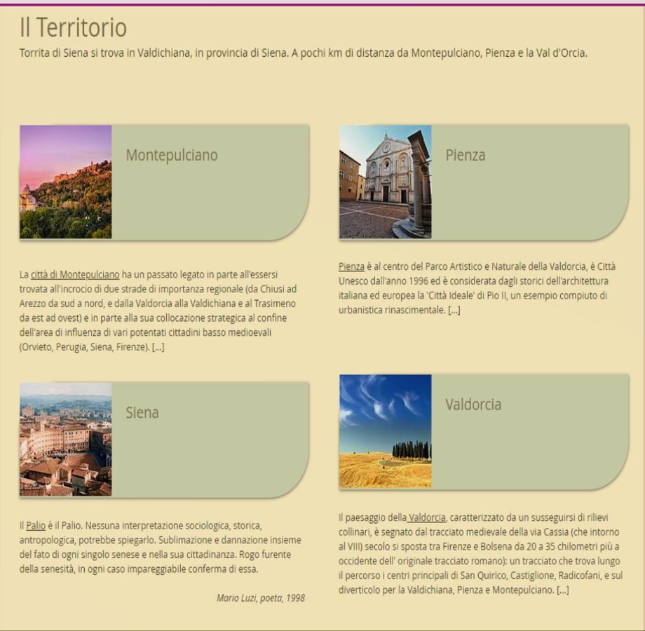 La Terrazza Da Barbara Hotell Torrita di Siena Exteriör bild